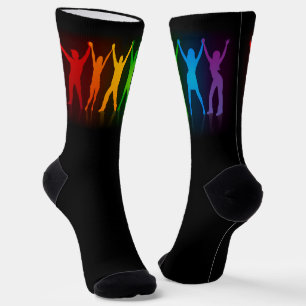 Chaussette la fierté de SlipperyJoe personnes mains silhouett