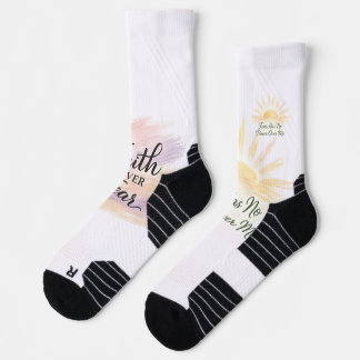 Chaussette La foi surmonte la peur – Inspirations chrétiennes