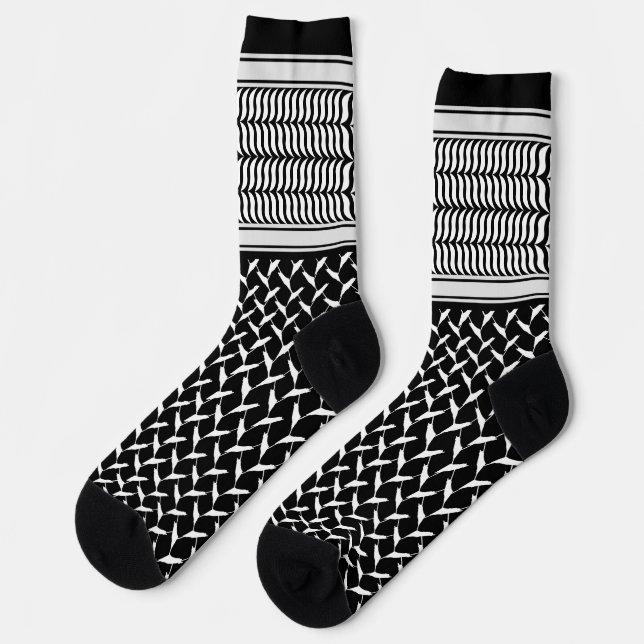 Chaussette La Palestinienne Keffiyeh chaussettes (Gauche)