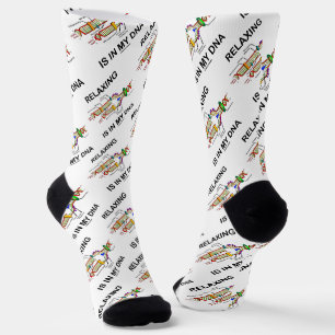 Chaussette La relaxation est dans mon ADN Humour de biologie 