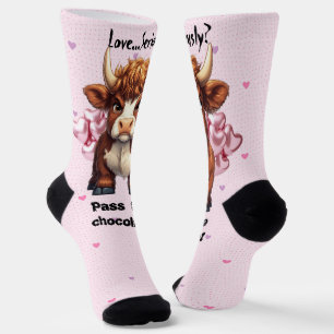 Chaussette La Saint-Valentin des Vaches des Highlands