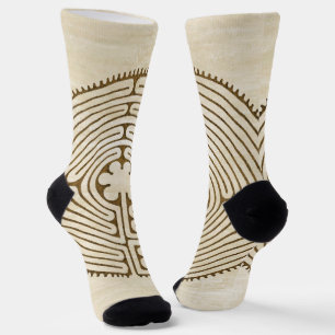 Chaussette Labyrinthe de Chartres - Symbole Spirituel Antique