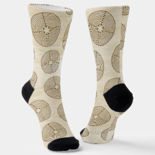 Chaussette Labyrinthe de Chartres - Symbole Spirituel Antique