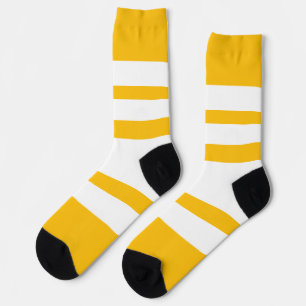 Chaussette Larges Rayures Jaunes  