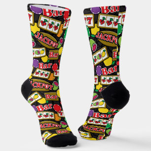 Chaussette Las Vegas Casino Motif de jeu et de poker