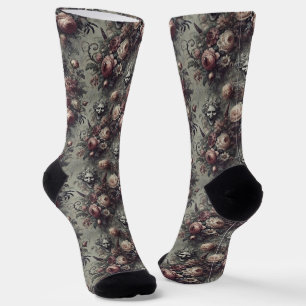 Chaussette Laugh Lines - Tapisserie victorienne gothique