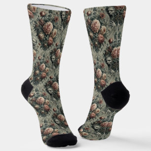 Chaussette 🩸 Lazarus Weeps - Tapisserie victorienne gothique