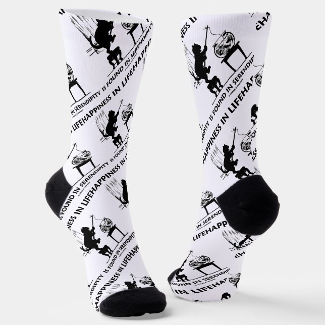Chaussette Le Bonheur Dans La Vie Se Trouve Dans Serendipity  (Angulaire)