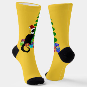 Chaussette Le Chat Noir Chapeau de Père Noël Noël