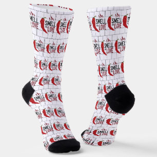 Chaussette Le Chili rouge sent les Chaussettes d'amour