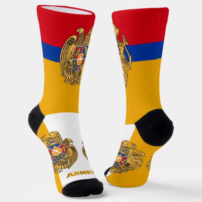 Chaussette Le drapeau arménien patriotique, Arménie durable (Angulaire)