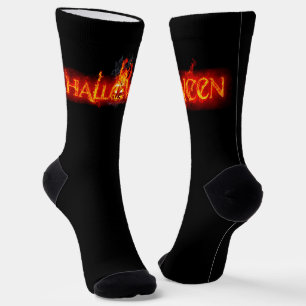 Chaussette Le lettrage de SlipperyJoe's Halloween massif et e