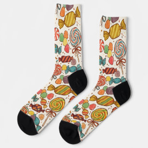 Chaussette Le monde des bonbons.
