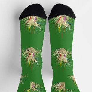 Chaussette Le vert vous laisse voir comme naturel
