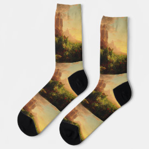 Chaussette Le Voyage de la vie - Enfance par Thomas Cole