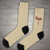 Lecteur 1 en rouge profond sur beige