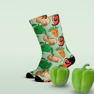 Chaussette Légumes souriants