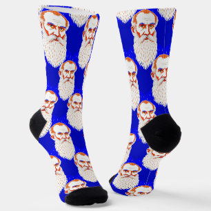 Chaussette Leo Tolstoï Portrait - Illustration graphique