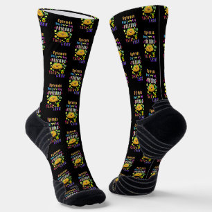 Chaussette Les amis ne laissent pas les amis aller moins Taco
