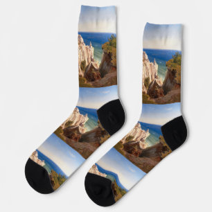 Chaussette Les falaises de l'île de Mon par Louis Gurlitt