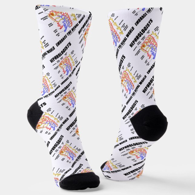 Chaussette Les Néphrologistes Embrassent Le Néphron Du Monde  (Angulaire)