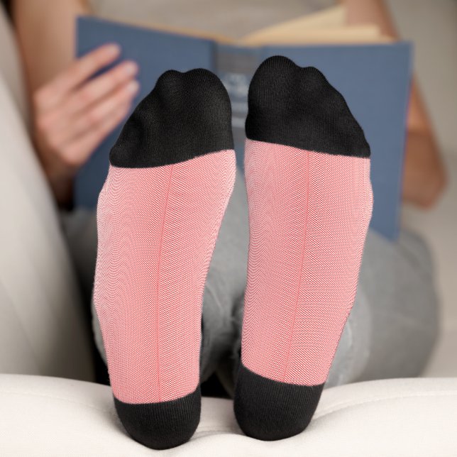 Chaussette Les touches rouge, orange et rose se mélangent (Fond)
