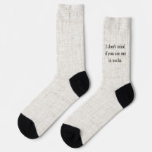 Lettering black on linen, I don't mind