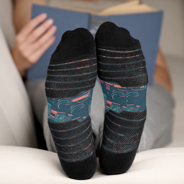 Chaussette L'explosion du passé : la technologie des années 8 (Fond)