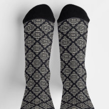 Ligne Abstraite géométrique Boho Noir et crème