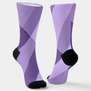 Chaussette Lignes géométriques modernes violets ultra violets