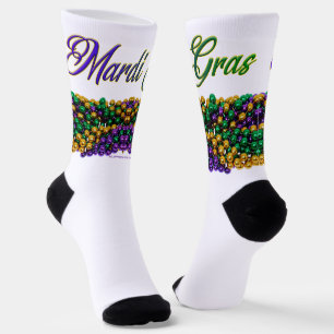 Chaussette L'image emblématique sur le thème de Mardi Gras de