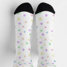 Little Pastel Hearts sur White Unisex