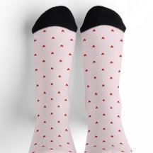 Little Red Hearts Pink Valentine's Day