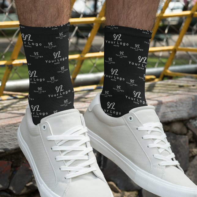 Chaussette Logo Black Business motif Entreprise Hommes Femmes (Créateur téléchargé)