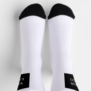 Chaussette Logo d'entreprise professionnelle moderne Blanc