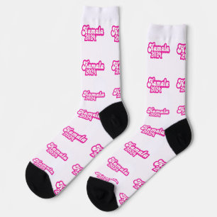 Chaussette Logo Kamala Harris girly Pink 2024