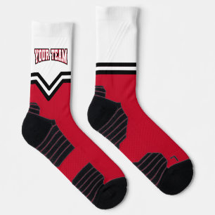 Chaussette Logo photo pom-pom girl Red Varsity V Squad