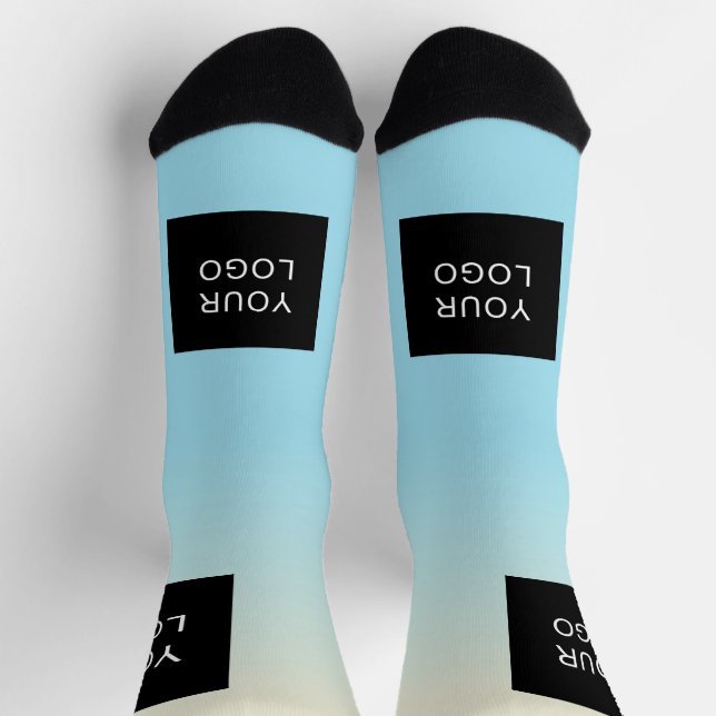 Chaussette Logo Professionnel Entreprise Moderne Ombre (Haut)