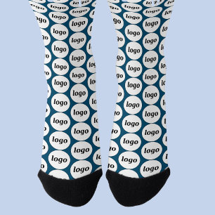 Chaussette Logo simple Motif professionnel Turquoise vert