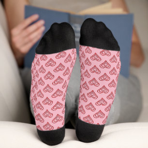 Chaussette Love Heart Motif