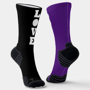 Chaussette LOVE Volleyball Joueur Personnalisé Couleurs d'équ