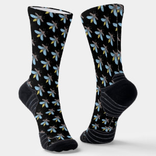 Chaussette Lucioles (noires) - Chaussettes de sport