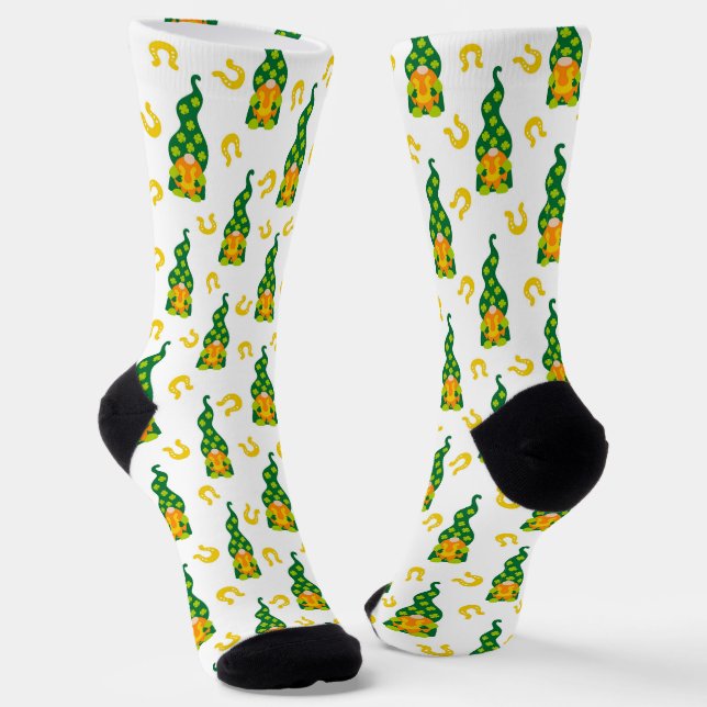 Chaussette Lucky Horseshoe Shamrock Gnome (Angulaire)