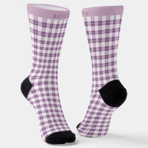 Chaussette Lumière personnalisée Rose clair Violet foncé à ca