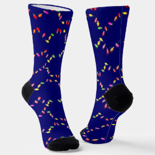 Chaussette Lumières de vacances colorées Noël