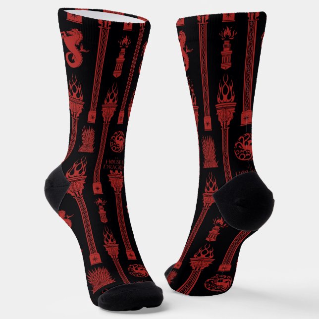 Chaussette Maison du Motif de la crête du Dragon (Angulaire)