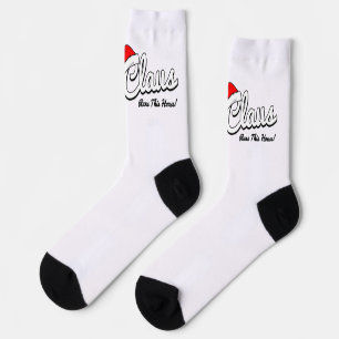 Chaussette Maman Claus Noël Snowflake Design Par Reather'z