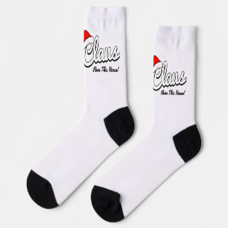 Chaussette Maman Claus Noël Snowflake Design Par Reather'z