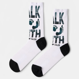 Chaussette Marcher Par La Foi Christian Ocean