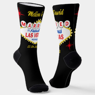 Chaussette Mariés à Las Vegas, le marié de mariage